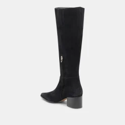 KIRSON WIDE CALF BOOTS ONYX SUEDE^Dolce Vita Outlet
