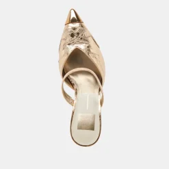 KLOVER HEELS GOLD DISTRESSED LEATHER^Dolce Vita Discount
