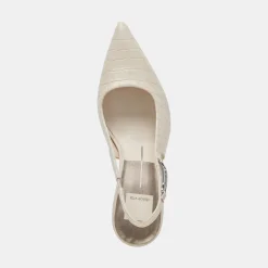 KRISTA HEELS SAND EMBOSSED LEATHER^Dolce Vita Clearance