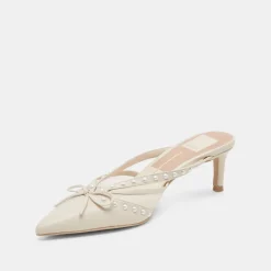 KYLENE PEARL HEELS VANILLA LEATHER^Dolce Vita Sale