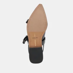 LABELL FLATS MIDNIGHT CRINKLE PATENT^Dolce Vita New