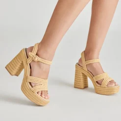 LACYE HEELS NATURAL WOVEN^Dolce Vita Outlet