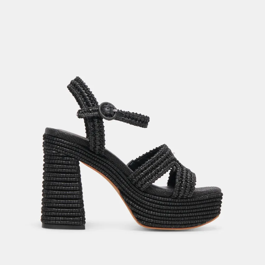 LACYE HEELS ONYX WOVEN^Dolce Vita Outlet