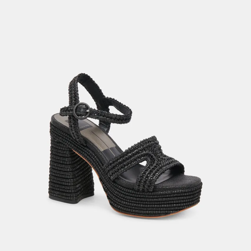 LACYE HEELS ONYX WOVEN^Dolce Vita Outlet