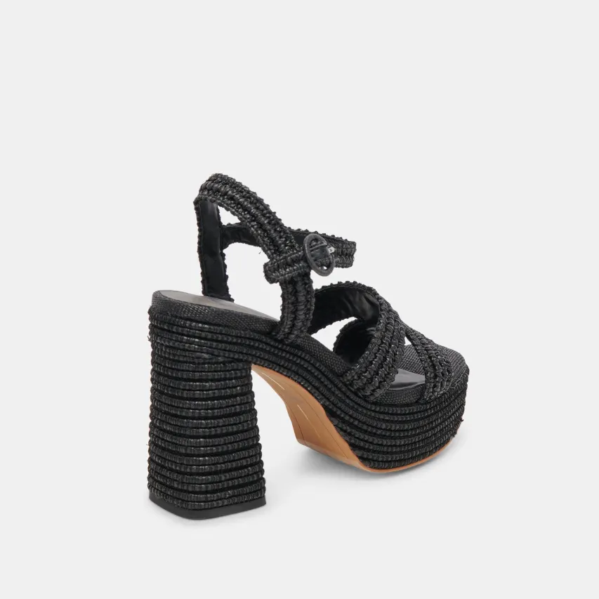 LACYE HEELS ONYX WOVEN^Dolce Vita Outlet