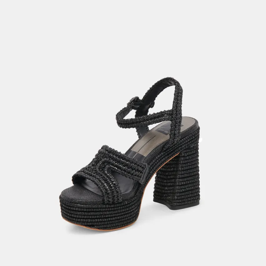 LACYE HEELS ONYX WOVEN^Dolce Vita Outlet