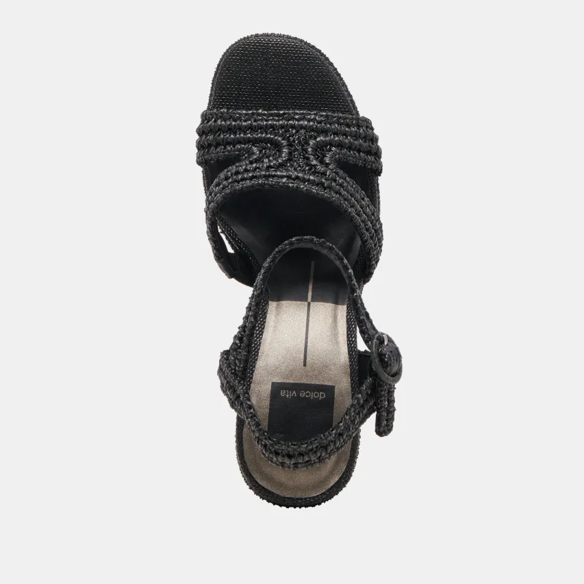 LACYE HEELS ONYX WOVEN^Dolce Vita Outlet