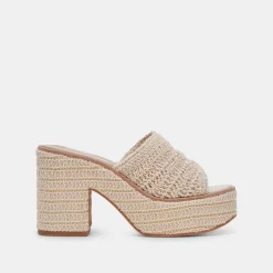 LADIN HEELS IVORY WOVEN^Dolce Vita Online