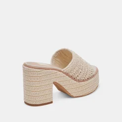 LADIN HEELS IVORY WOVEN^Dolce Vita Online