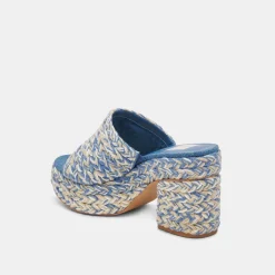 LADY HEELS BLUE MULTI WOVEN^Dolce Vita Clearance