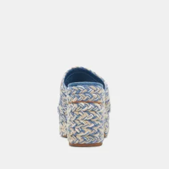 LADY HEELS BLUE MULTI WOVEN^Dolce Vita Clearance