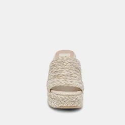 LADY HEELS IVORY MULTI WOVEN^Dolce Vita New