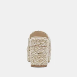 LADY HEELS IVORY MULTI WOVEN^Dolce Vita New