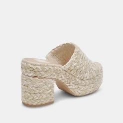 LADY HEELS IVORY MULTI WOVEN^Dolce Vita New