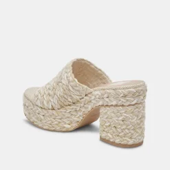 LADY HEELS IVORY MULTI WOVEN^Dolce Vita New