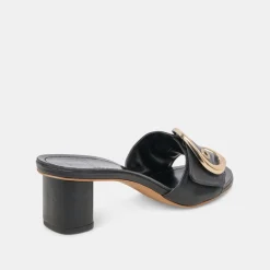 LAIKA HEELS BLACK LEATHER^Dolce Vita New