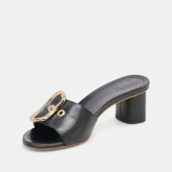LAIKA HEELS BLACK LEATHER^Dolce Vita New