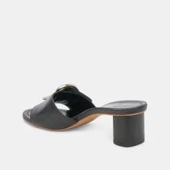 LAIKA HEELS BLACK LEATHER^Dolce Vita New
