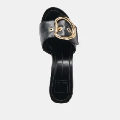LAIKA HEELS BLACK LEATHER^Dolce Vita New