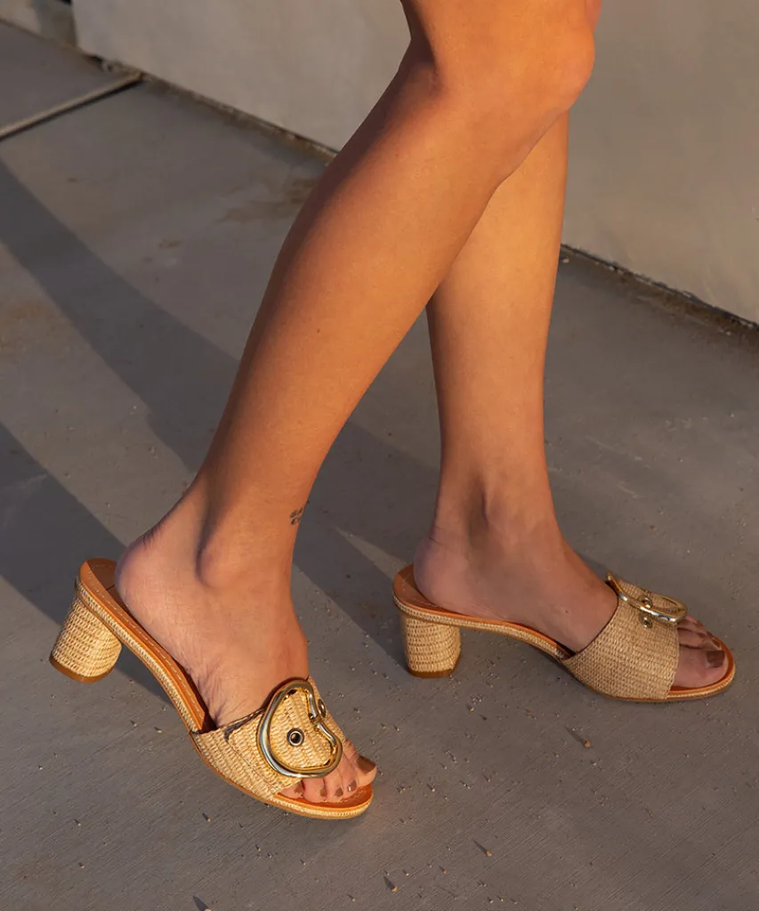 LAIKA HEELS LT NATURAL RAFFIA^Dolce Vita Online