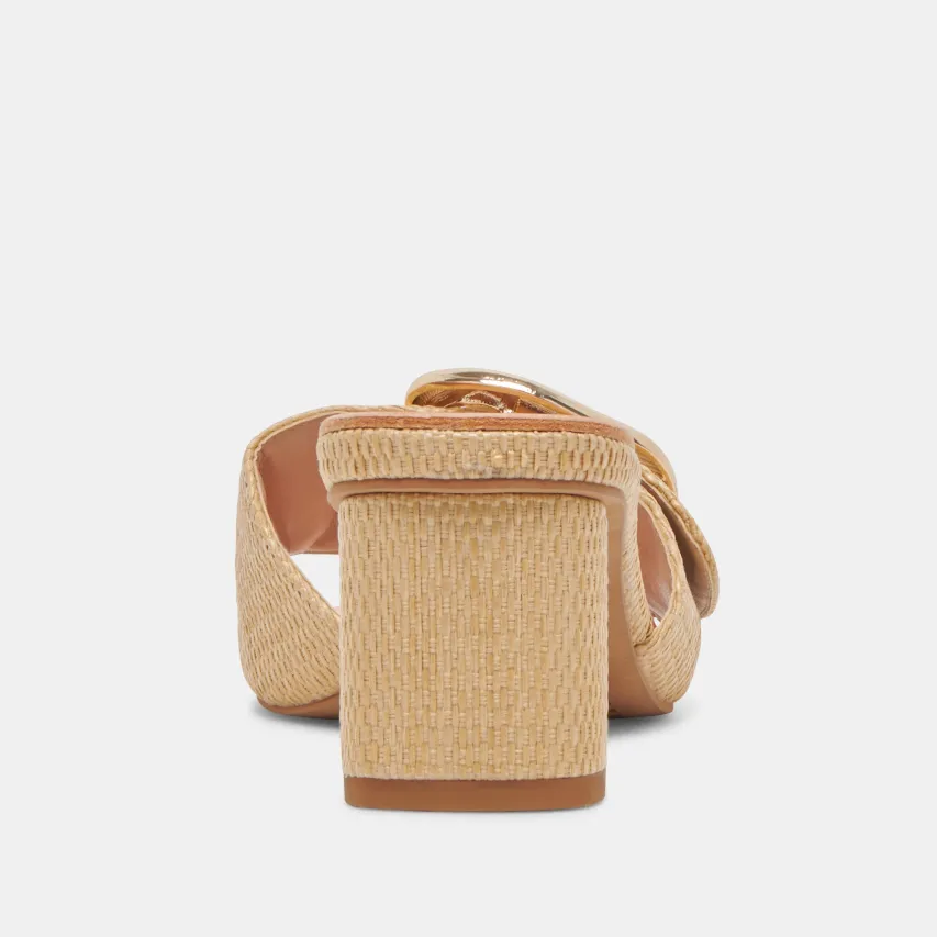 LAIKA HEELS LT NATURAL RAFFIA^Dolce Vita Online