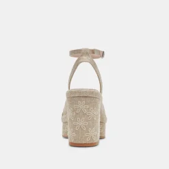 LAISHA HEELS ALMOND FLORAL EYELET^Dolce Vita New