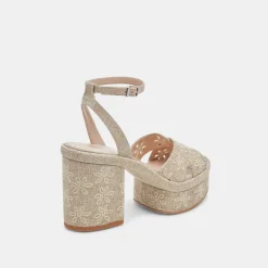 LAISHA HEELS ALMOND FLORAL EYELET^Dolce Vita New