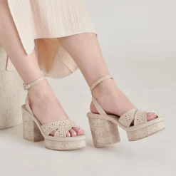 LAISHA HEELS ALMOND FLORAL EYELET^Dolce Vita New