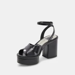 LAISHA HEELS MIDNIGHT CRINKLE PATENT^Dolce Vita Hot