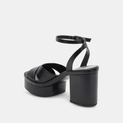 LAISHA HEELS MIDNIGHT CRINKLE PATENT^Dolce Vita Hot