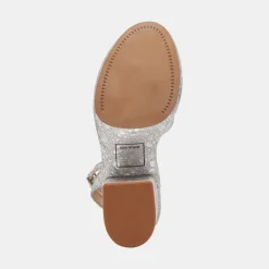 LAISHA HEELS SILVER DISTRESSED LEATHER^Dolce Vita Outlet