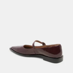 LARGO FLATS CRANBERRY PATENT LEATHER^Dolce Vita Online