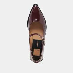 LARGO FLATS CRANBERRY PATENT LEATHER^Dolce Vita Online