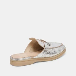 LASAIL FLATS SILVER DISTRESSED LEATHER^Dolce Vita Sale
