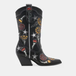LASSIE BOOTS BLACK MULTI LEATHER^Dolce Vita New