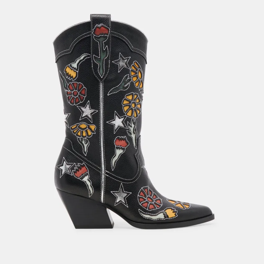 LASSIE BOOTS BLACK MULTI LEATHER^Dolce Vita New