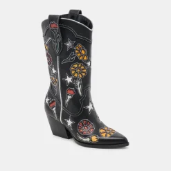 LASSIE BOOTS BLACK MULTI LEATHER^Dolce Vita New