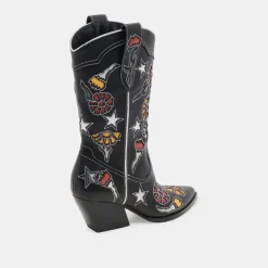 LASSIE BOOTS BLACK MULTI LEATHER^Dolce Vita New
