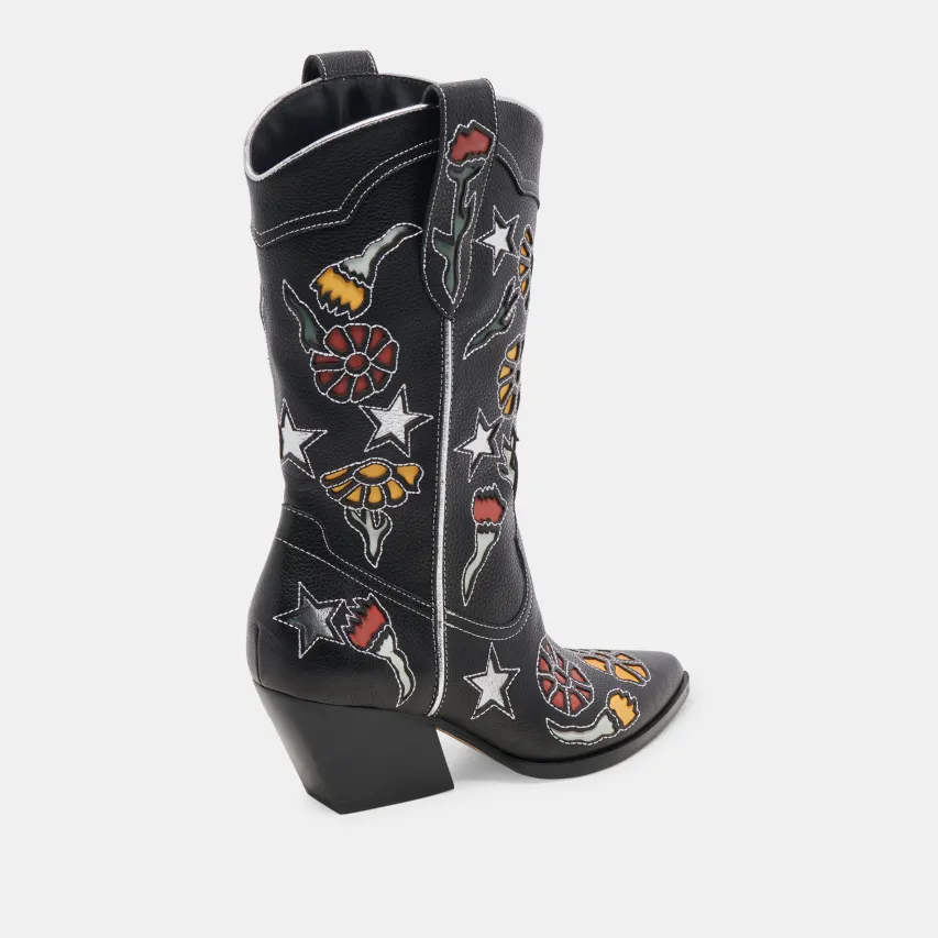 LASSIE BOOTS BLACK MULTI LEATHER^Dolce Vita New