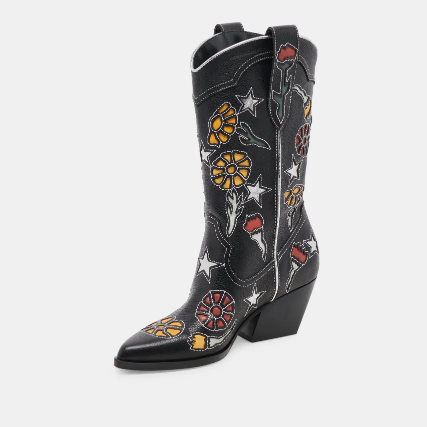 LASSIE BOOTS BLACK MULTI LEATHER^Dolce Vita New