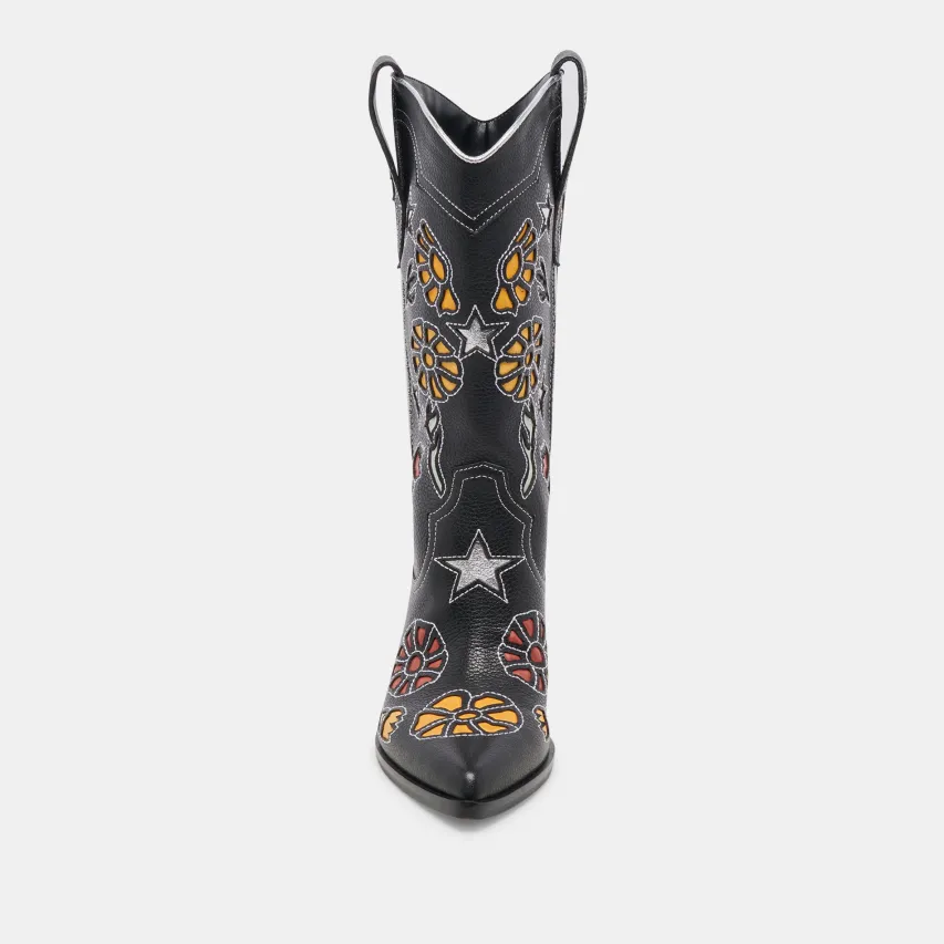 LASSIE BOOTS BLACK MULTI LEATHER^Dolce Vita New