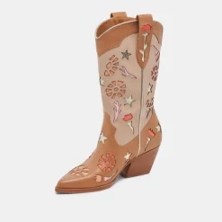 LASSIE BOOTS TAN MULTI LEATHER^Dolce Vita Sale
