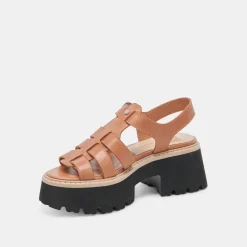 LATICE SANDALS BROWN LEATHER^Dolce Vita Best