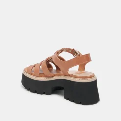 LATICE SANDALS BROWN LEATHER^Dolce Vita Best