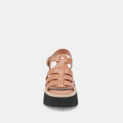 LATICE SANDALS BROWN LEATHER^Dolce Vita Best