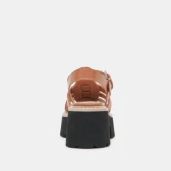 LATICE SANDALS BROWN LEATHER^Dolce Vita Best