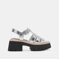 LATICE SANDALS SILVER DISTRESSED LEATHER^Dolce Vita Best