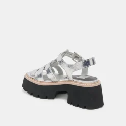 LATICE SANDALS SILVER DISTRESSED LEATHER^Dolce Vita Best