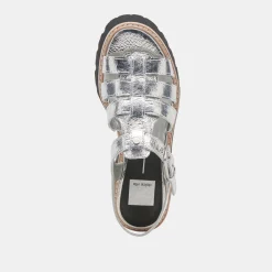 LATICE SANDALS SILVER DISTRESSED LEATHER^Dolce Vita Best