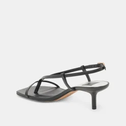 LAURY HEELS BLACK LEATHER^Dolce Vita Online